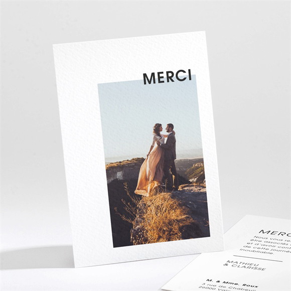 Remerciement mariage Love direction réf.N211228