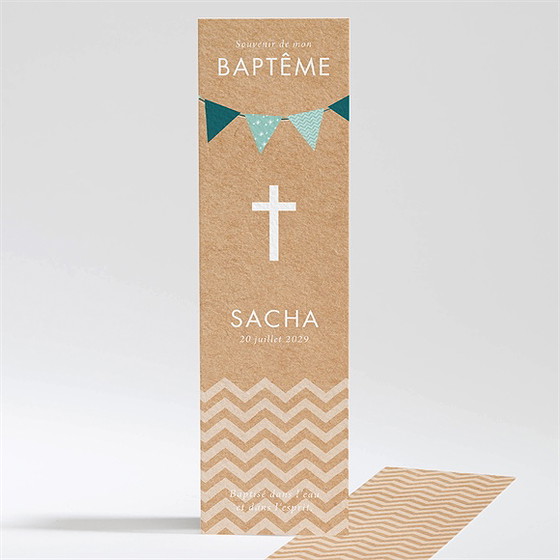 Signet baptême farandole de kraft