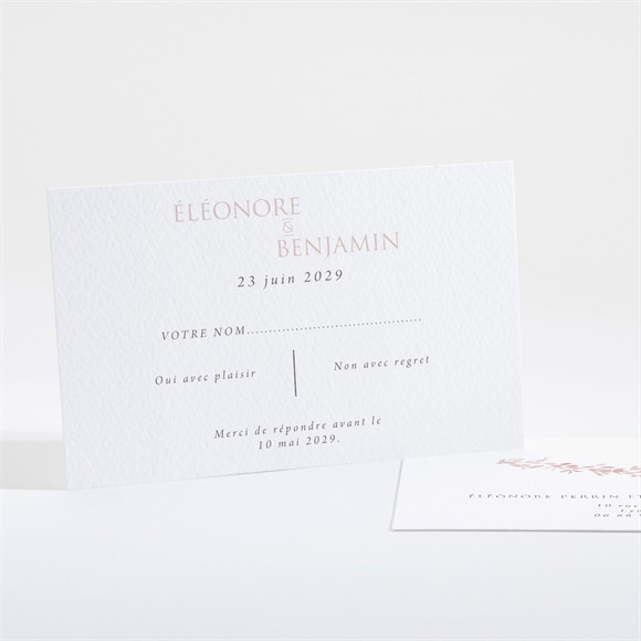 Carton réponse mariage Sous le saule réf.N16173