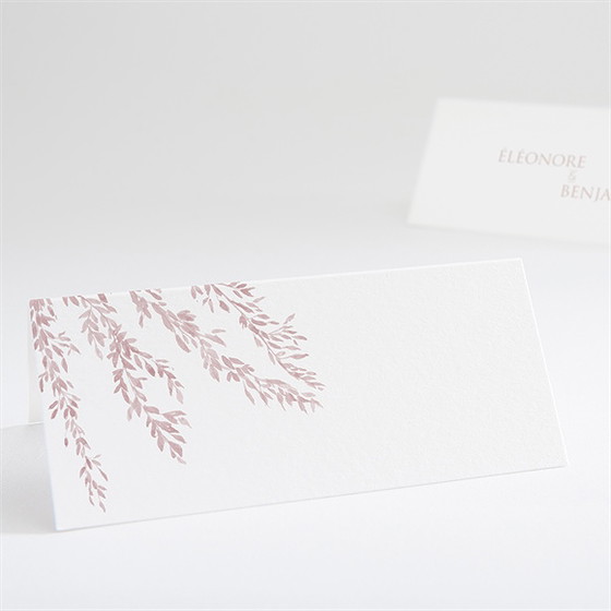 Marque-place mariage sous le saule