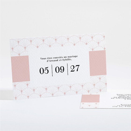 Carton d'invitation mariage jolis symboles