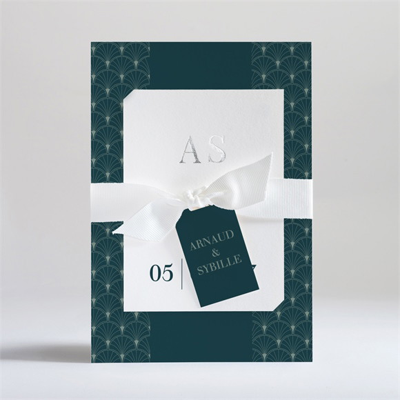 Faire-part mariage Art nouveau réf.N99116