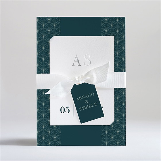 Faire-part mariage art nouveau