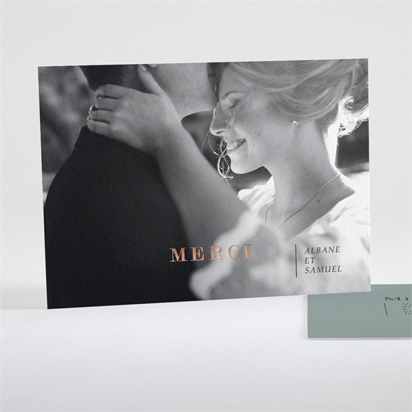 Remerciement mariage Vert Laurier réf.N18121