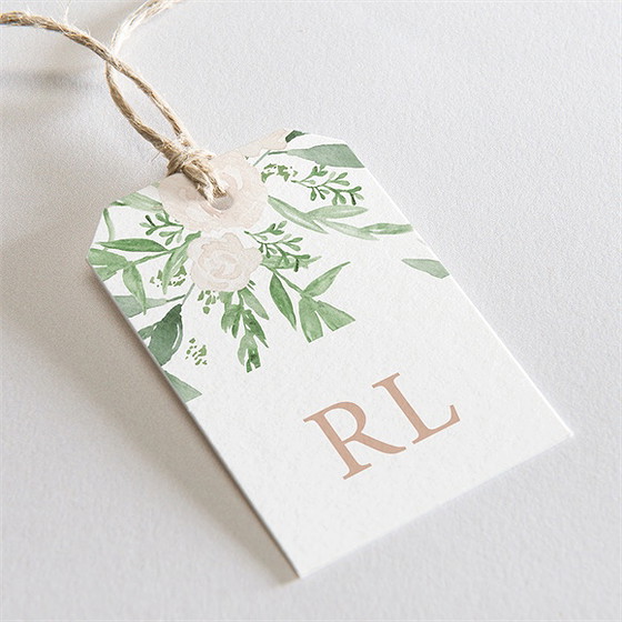 Etiquette mariage branches printanières