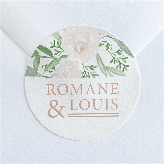 Sticker mariage branches printanières