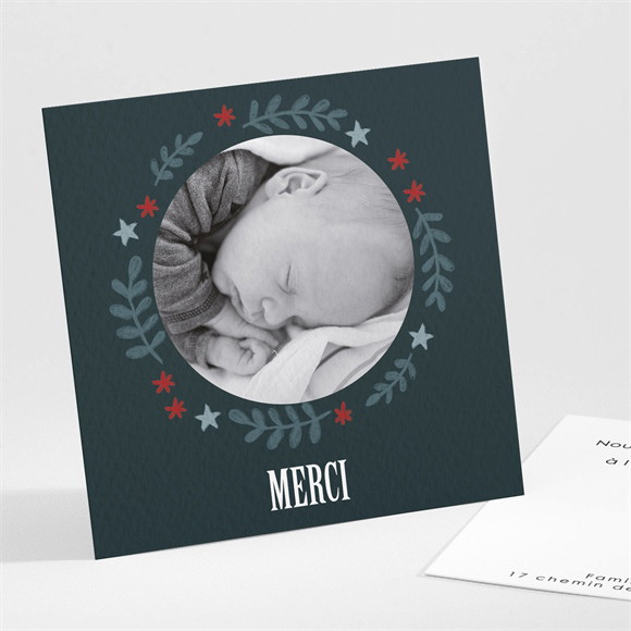 Remerciement naissance Ambiance et motifs réf.N301152