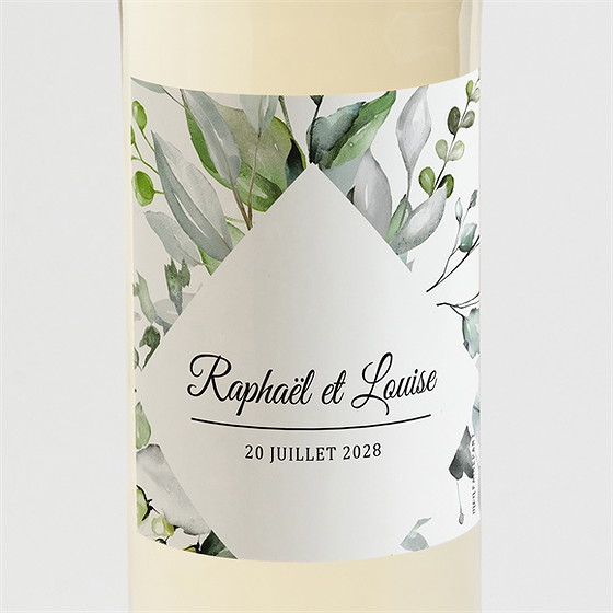 Etiquette de bouteille mariage explosion