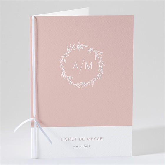 Livret de messe mariage romance rétro