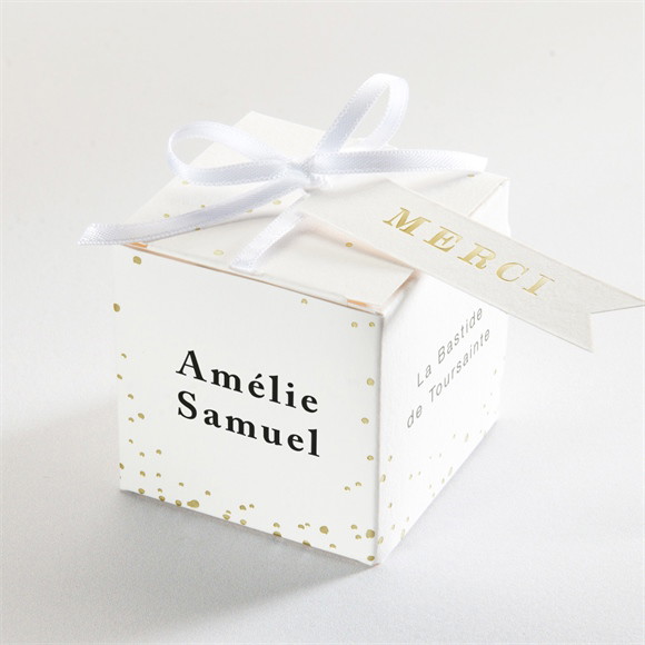 Boîte de dragées mariage Main dans la main réf.N340235