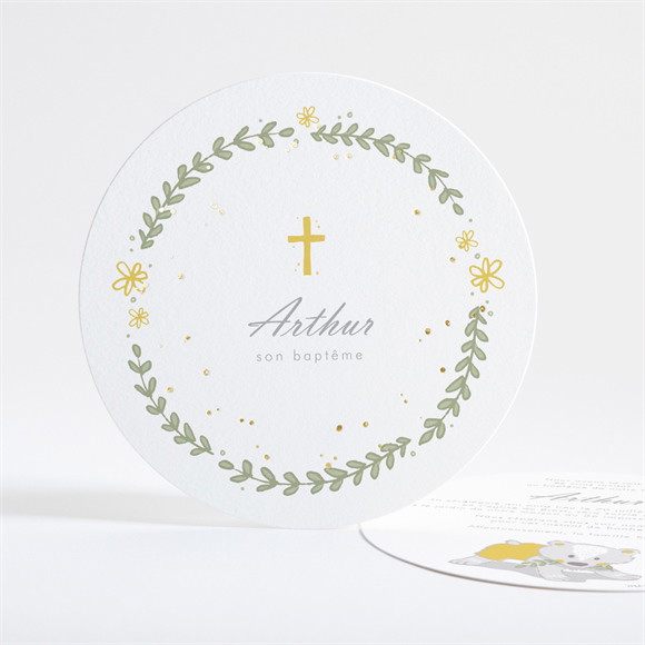 Faire-part de baptême Annonce en rondeur ! réf.N321138