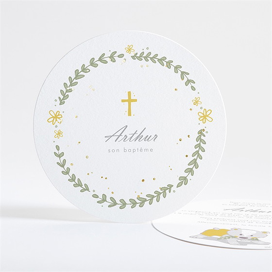 Faire-part de baptême annonce en rondeur !