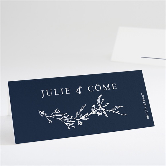 Marque-place mariage Bleu minéral réf.N440734