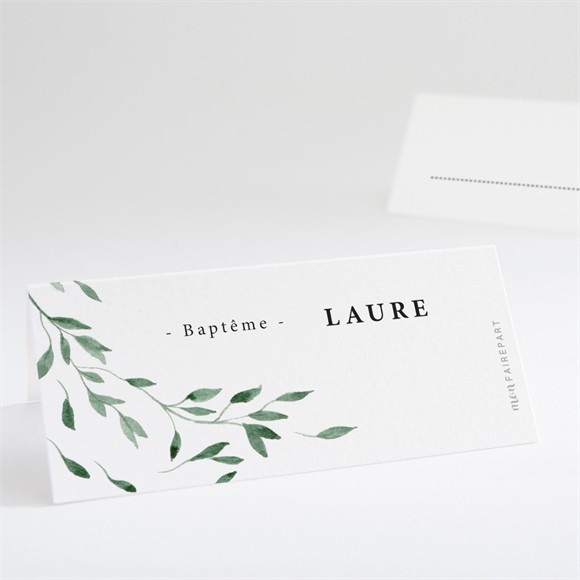 Marque-place baptême Décoration végétale réf.N440735