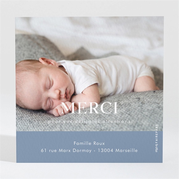 Remerciement naissance Moderne et tendance réf.N3001583