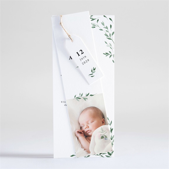 Faire-part naissance Douceur végétale réf.N93107