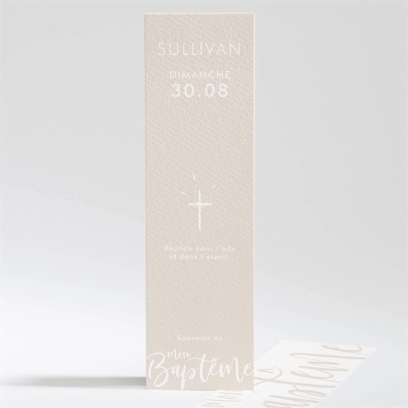 Signet baptême Lettre de cuivre réf.N20159