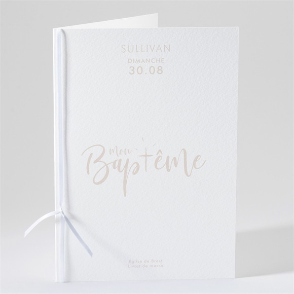 Livret de messe baptême Lettre de cuivre réf.N491144