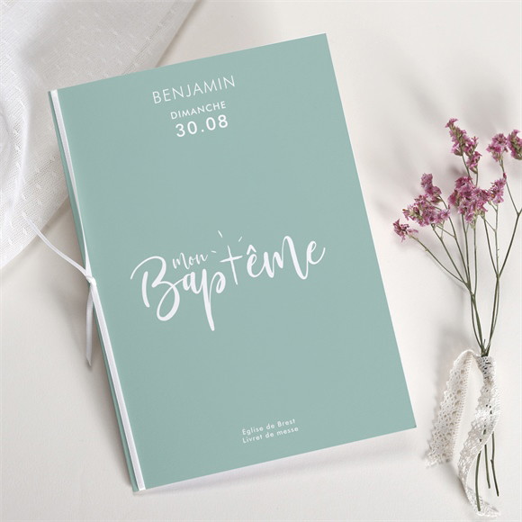 Livret de messe baptême Jeu de mots réf.N491145
