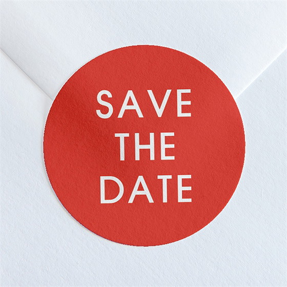 Sticker mariage empreinte graphique