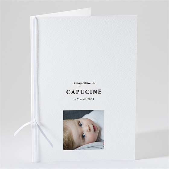 Livret de messe baptême photos miniatures