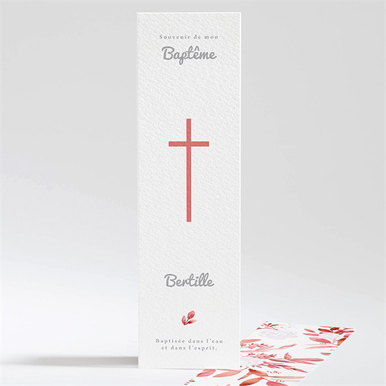 Signet baptême initiale en cuivre végétal