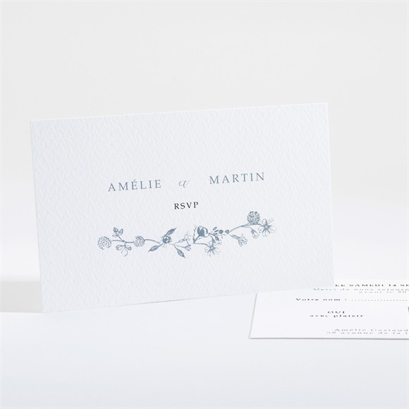 Carton réponse mariage Composition végétale réf.N16190