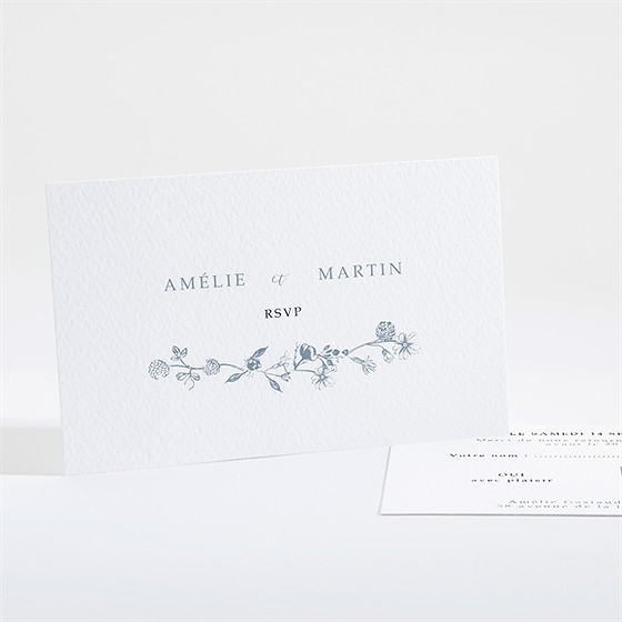 Carton réponse mariage composition végétale