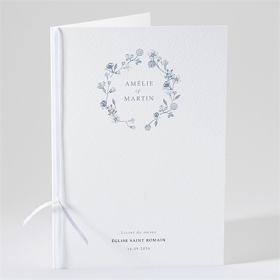 Livret de messe mariage composition végétale