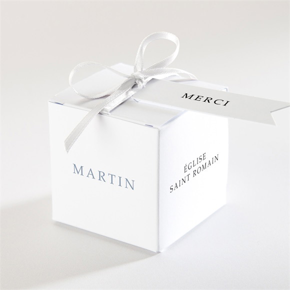 Boîte de dragées mariage Composition végétale réf.N340256