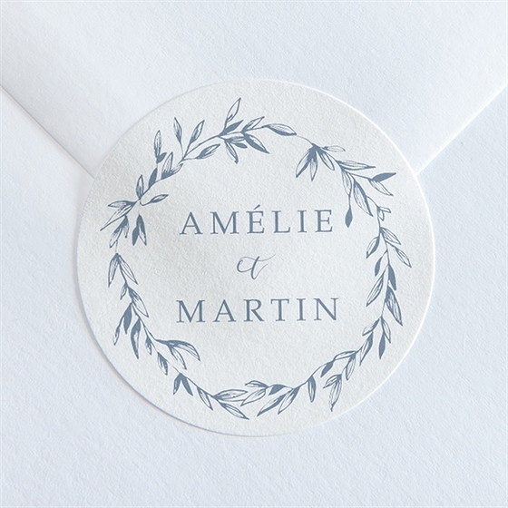 Sticker mariage composition végétale