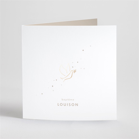 Faire-part de baptême Envolée minimaliste réf.N46120