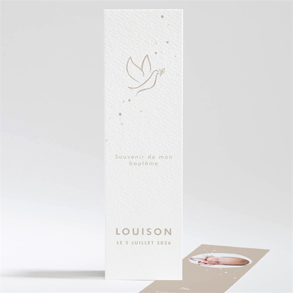 Signet baptême Envolée minimaliste réf.N20174