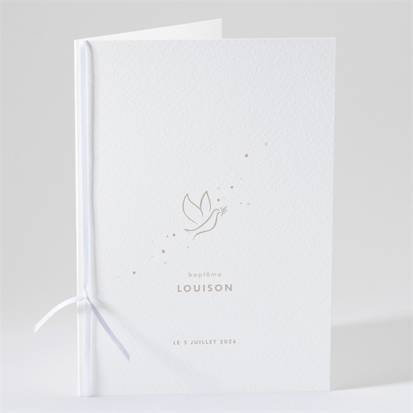 Livret de messe baptême Envolée minimaliste réf.N491159