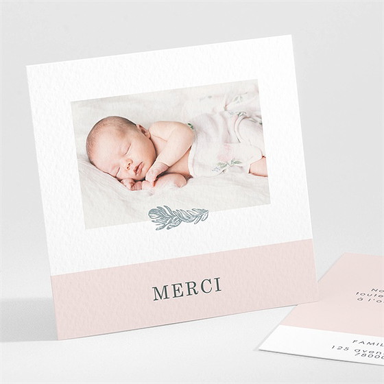 Remerciement naissance couronne et poudre