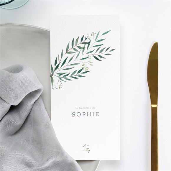 Menu baptême Jolie annonce Champêtre réf.N221109