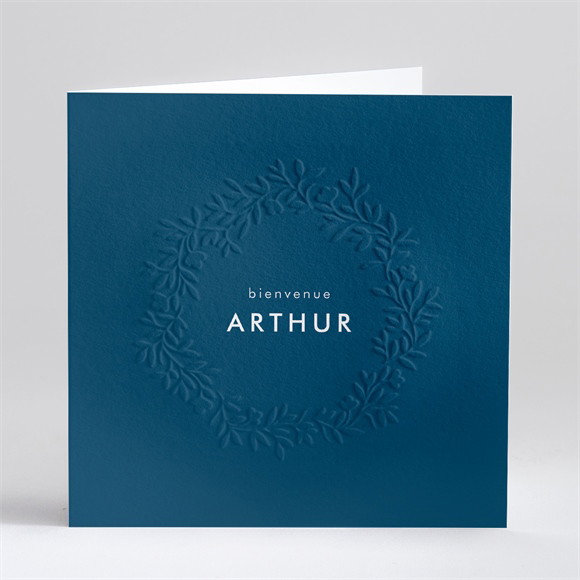 Faire-part naissance Couronne en relief réf.N46125