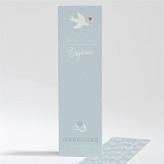 Signet baptême colombe en folie