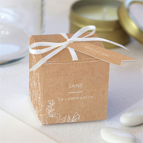 Boîte de dragées communion illuminations