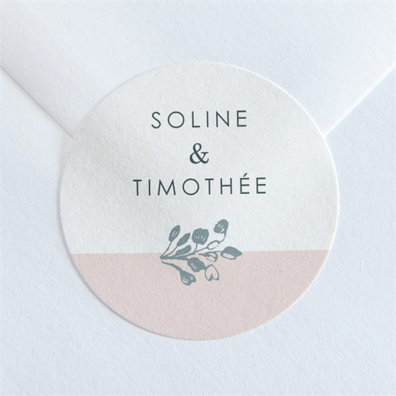 Sticker mariage guirlande de fleurs