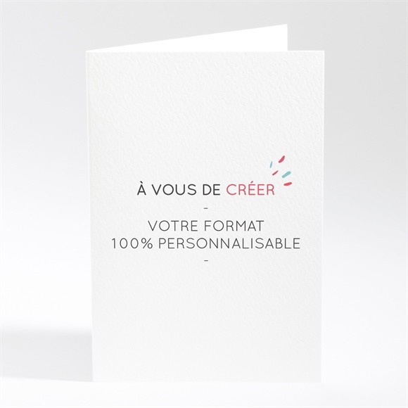 Menu anniversaire de mariage Vierge 10 x 14,5 cm fermé réf.N401826