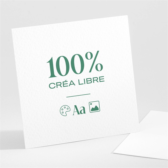 Invitation anniversaire Carré à créer réf.N301181