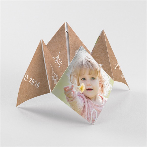 Faire-part de baptême Pele mele photo original réf.N33059