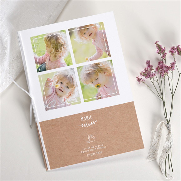 Livret de messe baptême Pele mele photo original réf.N491175