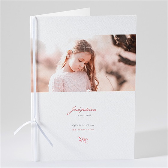 Livret de messe communion cuivré végétal