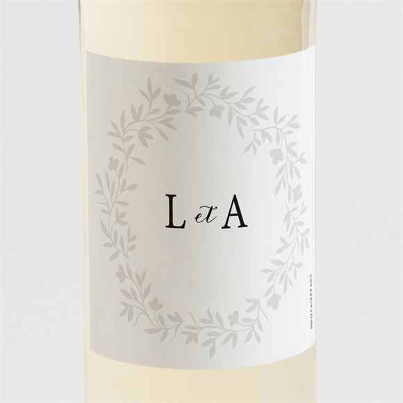 Etiquette de bouteille mariage Sublime réf.N3001599