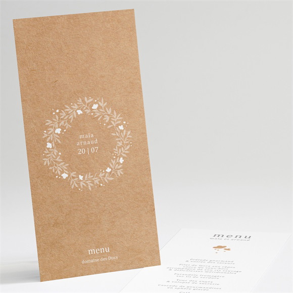 Menu mariage Gravure réf.N221122