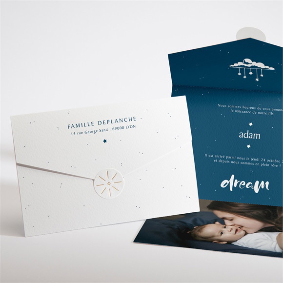 Faire-part naissance Tout en Un Naissance réf.N97108