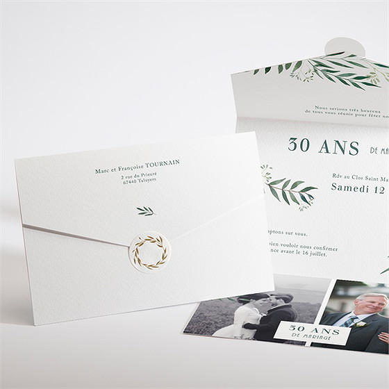 Invitation anniversaire de mariage all in one invitation