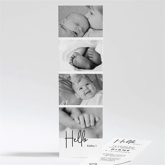 Faire-part naissance hello baby